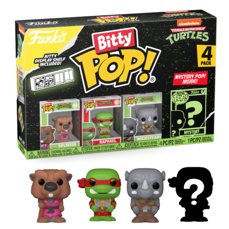 LES TORTUES NINJAS - Bitty Pop 4 Pack 2.5cm - SplinterFIGFUN71509_1.png