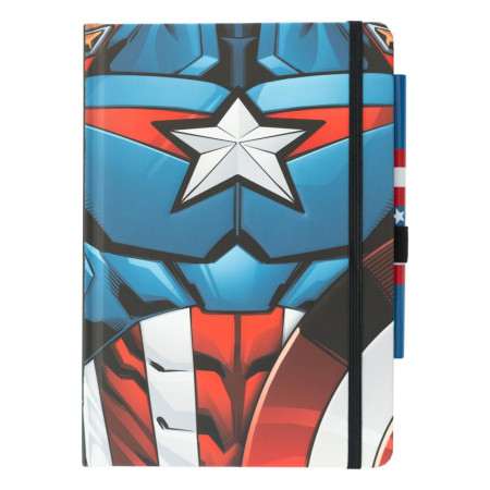 CAPTAIN AMERICA - Notebook Premium Format A5 + Stylo-BilleFIGCPA5045_1.jpg