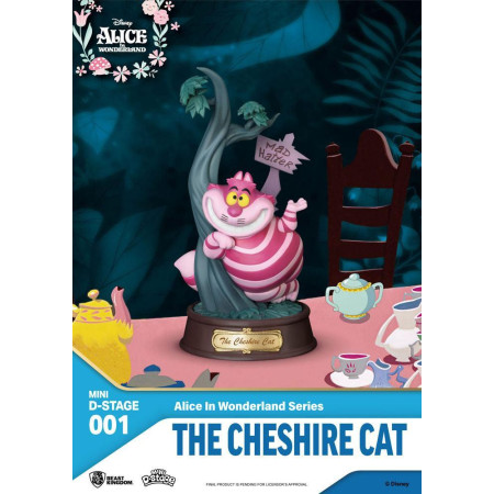 DISNEY - Chat du Cheshire  - Statuette Mini Diorama 10cmFIGBKDMDS001TCC_1.jpg