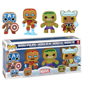 MARVEL - Holiday Gingerbread - 4 Pack Funko Pop GITD SPECIAL EDITIONFIGFUN66845_1.png