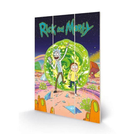 RICK & MORTY - Portal - Impression sur bois 20x29.5cmFIGMW12677P_1.jpg