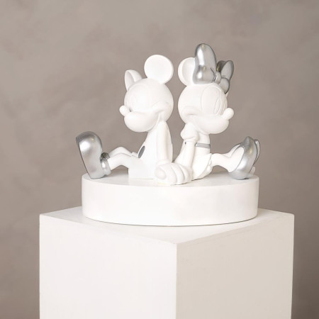 DISNEY - 'White&Silver' - Mickey & Minnie - Tirelire - 19cmFIGDI2002_1.jpg