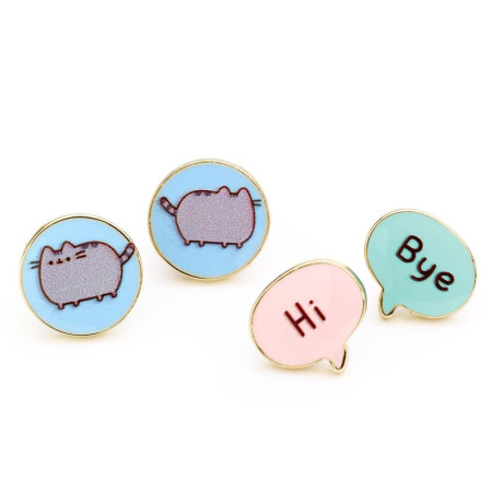 PUSHEEN - Hi & Bye - Set de 2 Paires de Boucles d'OreillesFIGPTCES103_1.jpg