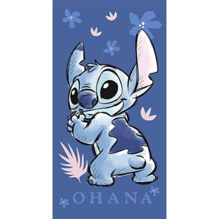 LILO & STITCH - Ohana - Serviette de Plage 100% Polyester 70x140cmFIGAYM026STITCHBTM_1.jpg