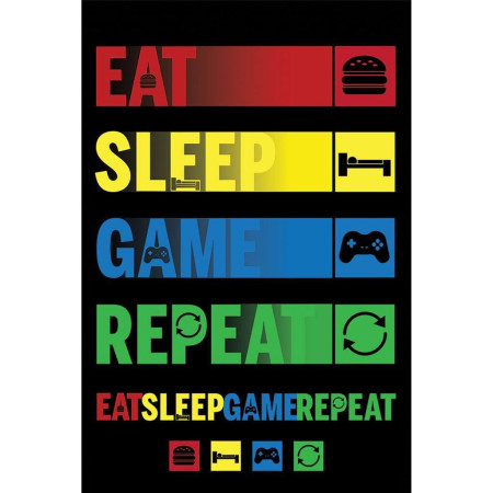 DIVERS - Eat Sleep Repeat - Poster 61 x 91cmFIGPP34882_1.jpg