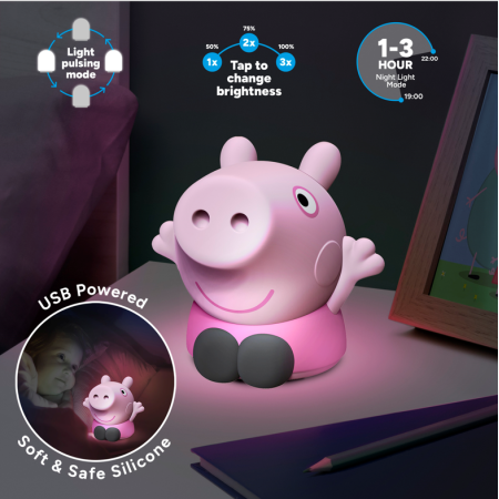 PEPPA PIG - Lampe en Silicone Rechargeable 14cmFIGPP13695PP_1.png