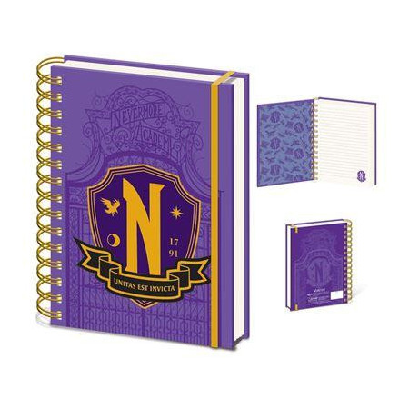 MERCREDI - Bouclier Nevermore - Carnet de notes A5FIGSR74438_1.jpg