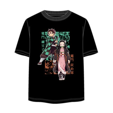 DEMON SLAYER - Tanjiro & Nezuko - T-Shirt Unisex Noir (XL)FIGEX3531_1.png